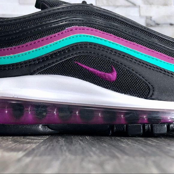 Nike Air Max 97 Black Grape & Clear Emerald WMNS - Picture 12 of 13